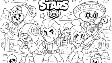 Kleurplaat Brawl Stars