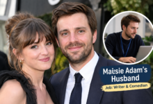 maisie adam husband job
