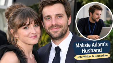maisie adam husband job
