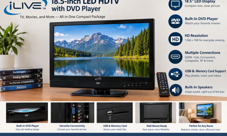 DPI iLive 18.5-Inch LED HDTV with DVD Player